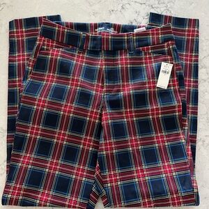 Old Navy Red and Blue Plaid Pants